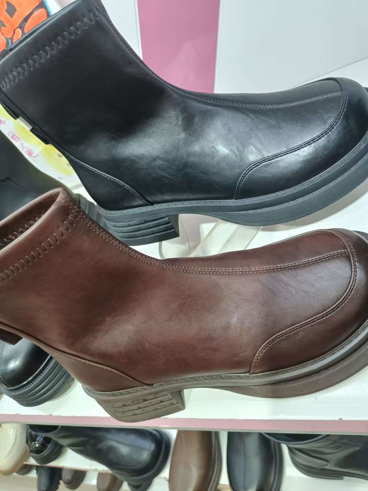 Classic Elegance — Women's Black Mid-Calf Boots